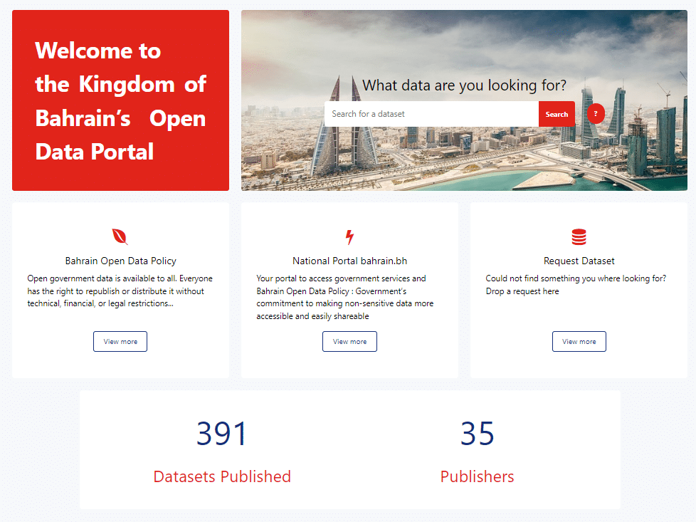 Barhain data portal